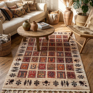 Ethnic Patchwork Bamboo Rug