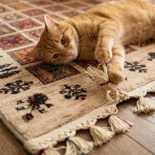 Ethnic Patchwork Bamboo Rug