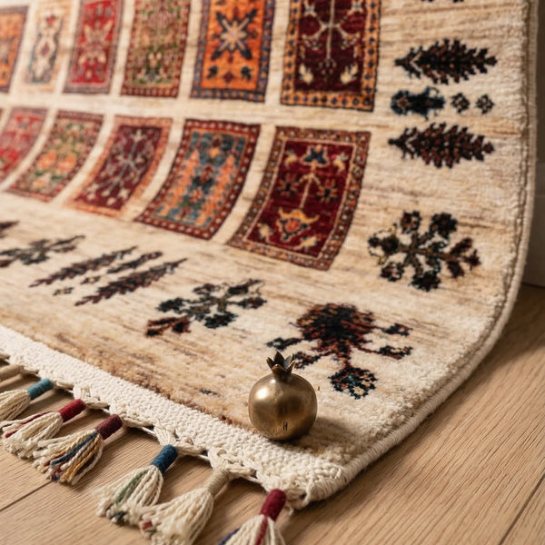 Ethnic Patchwork Bamboo Rug