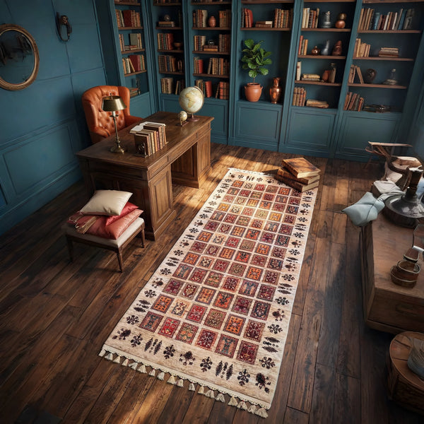 Ethnic Patchwork Bamboo Rug