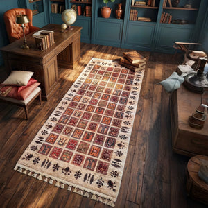 Ethnic Patchwork Bamboo Rug