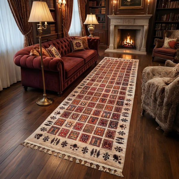 Ethnic Patchwork Bamboo Rug