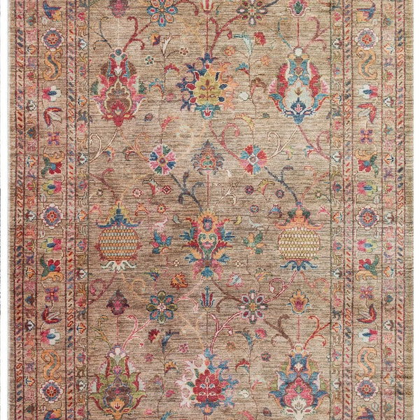Elegant Beige Washable Rug
