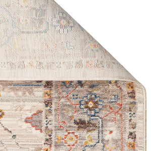 Soft Beige Ethnic Woven Carpet - PT 01