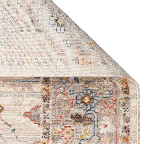 Soft Beige Ethnic Woven Carpet - PT 01