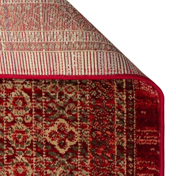 Deep Red Woven Rug
