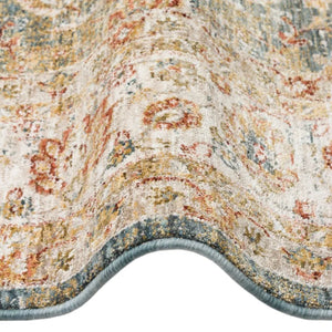 Soft Blue Traditional Rug