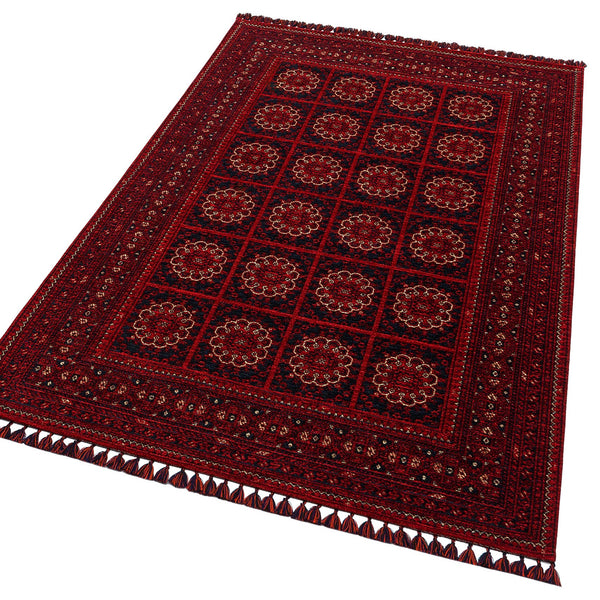 Turkmen Rose Woven Rug