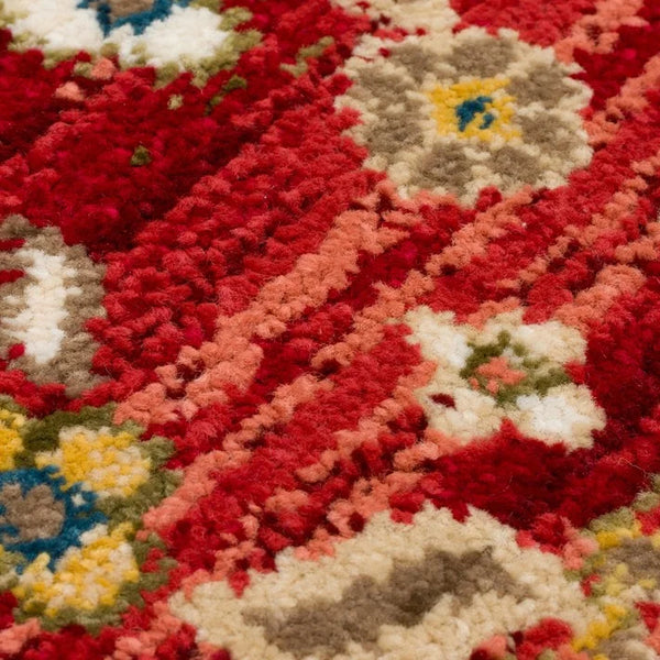 Warm Red Woven Rug