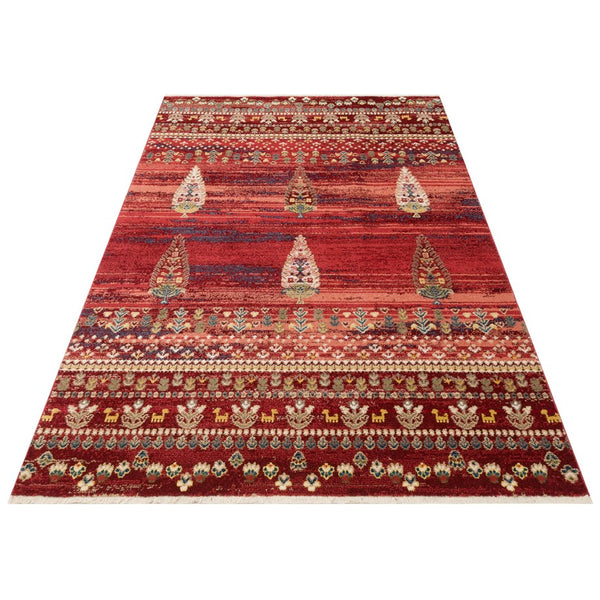 Red Tribal Woven Rug