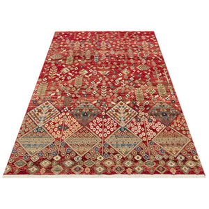 Warm Red Woven Rug
