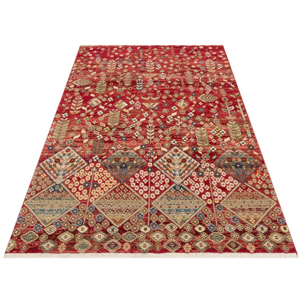 Warm Red Woven Rug