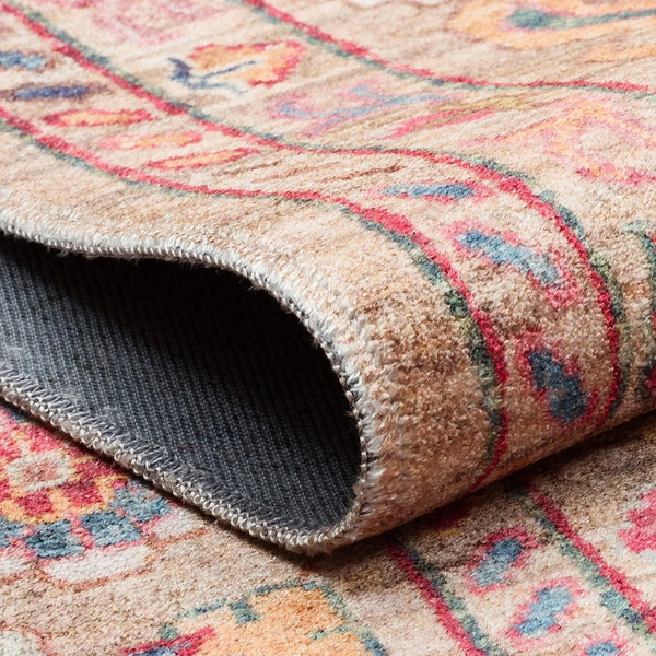 Elegant Beige Washable Rug