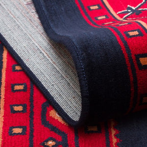 Traditional Crimson, Navy Rug