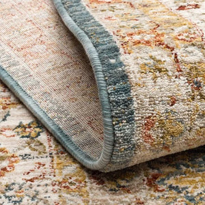 Soft Blue Traditional Rug