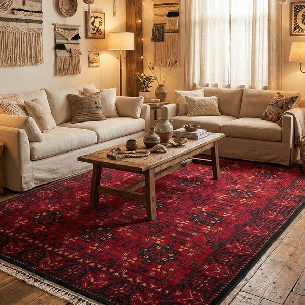 Afghan Heritage Handwoven Rug
