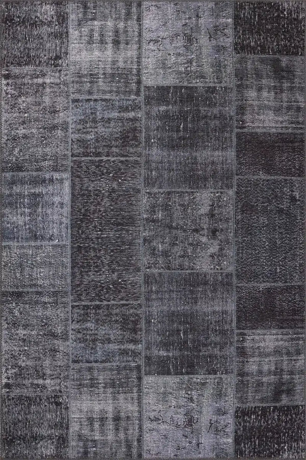 Grey Patchwork Rug