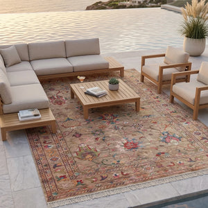Elegant Beige Washable Rug