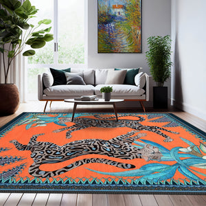 Artistic Leopard Rug