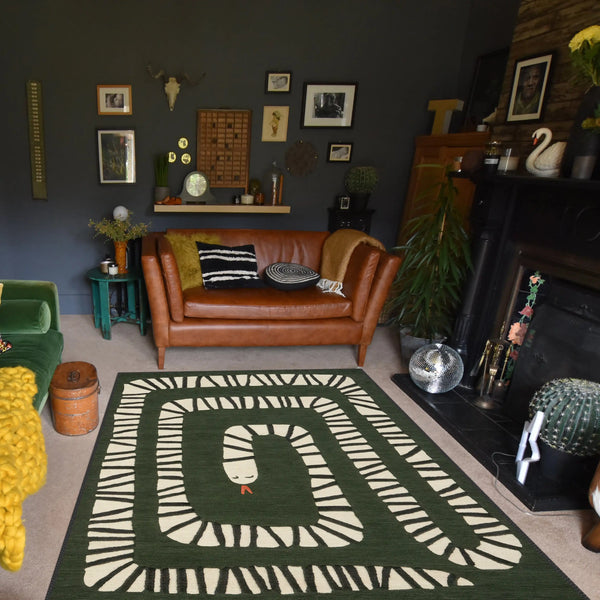 Green Snake Rug