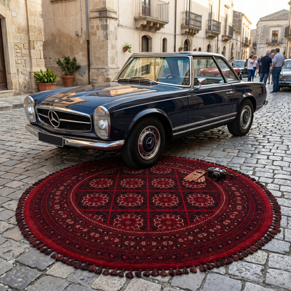 Turkmen Rose Woven Rug