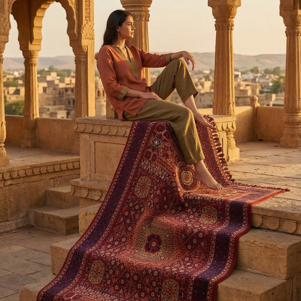 Woven Afghan Rug