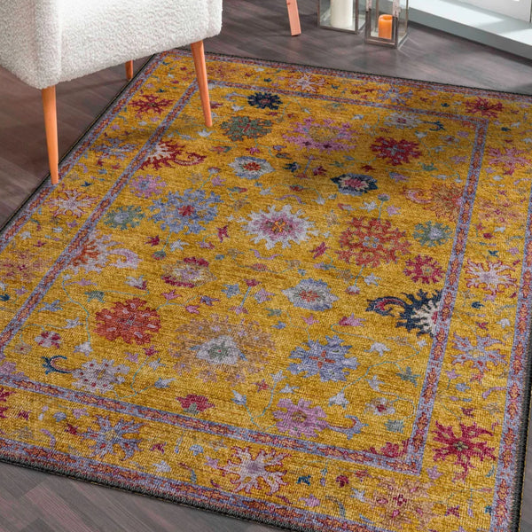 Vibrant Yellow Rug