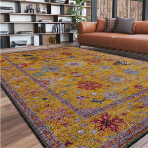 Vibrant Yellow Rug