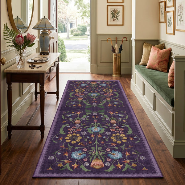 Purple Bloom Area Rug