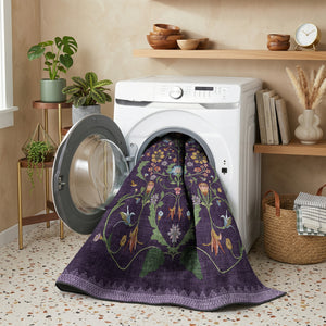 Purple Bloom Area Rug