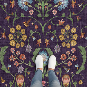 Purple Bloom Area Rug