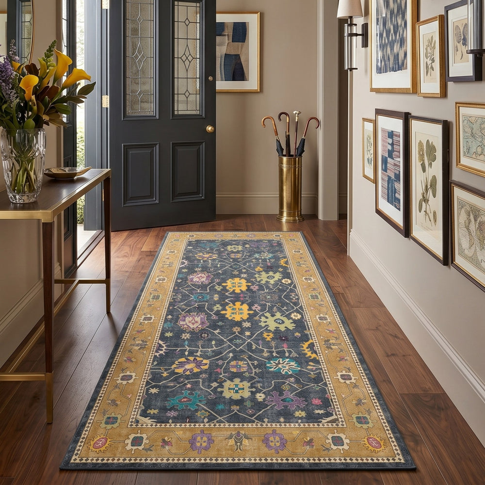 Golden Border Anatolian Rug