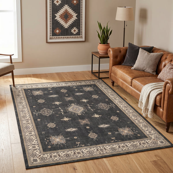 Anthracite Anatolian Rug