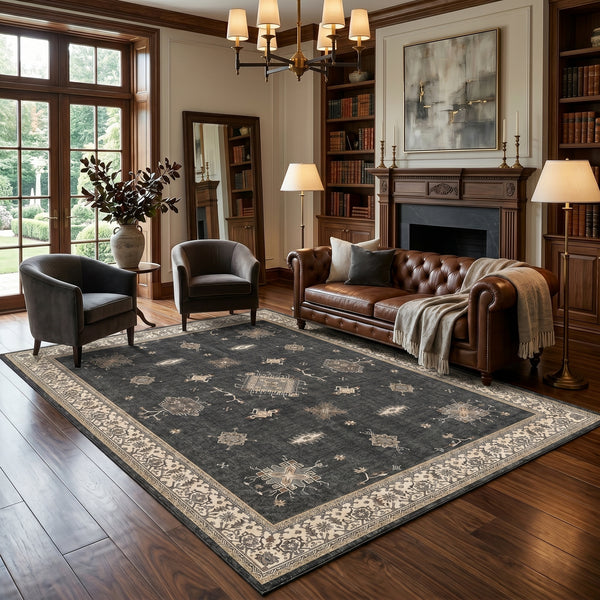 Anthracite Anatolian Rug