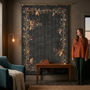 Charcoal Bloom Rug