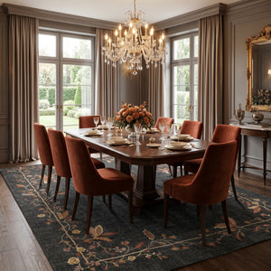 Charcoal Bloom Rug