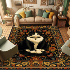 Cat Print Exclusive Rug 5'2"x7'3"
