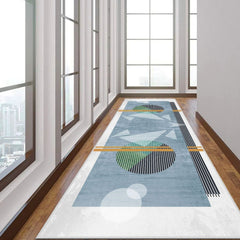 Chic and minimal rug providing calm elegance to a minimalist bedroom