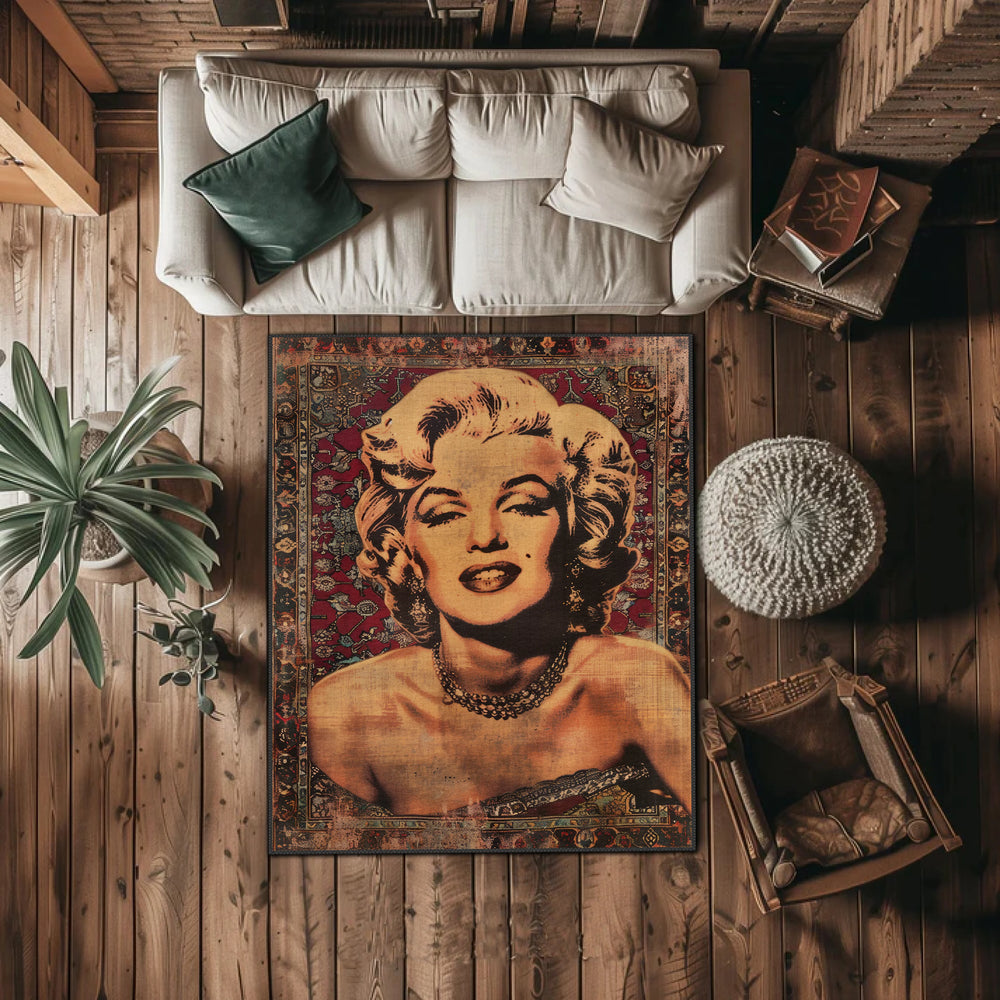 Vintage Glamour Marilyn Monroe Rug - Iconic Home Decor
