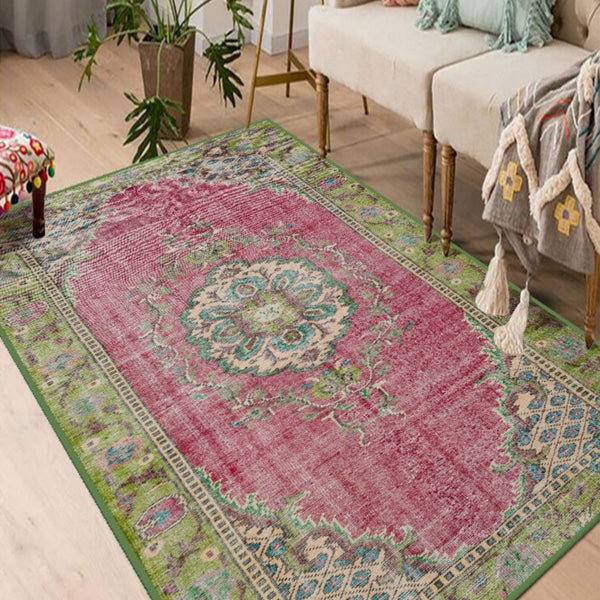 Close-up of the Perfect Bedroom Rug’s luxurious pile and soothing color.