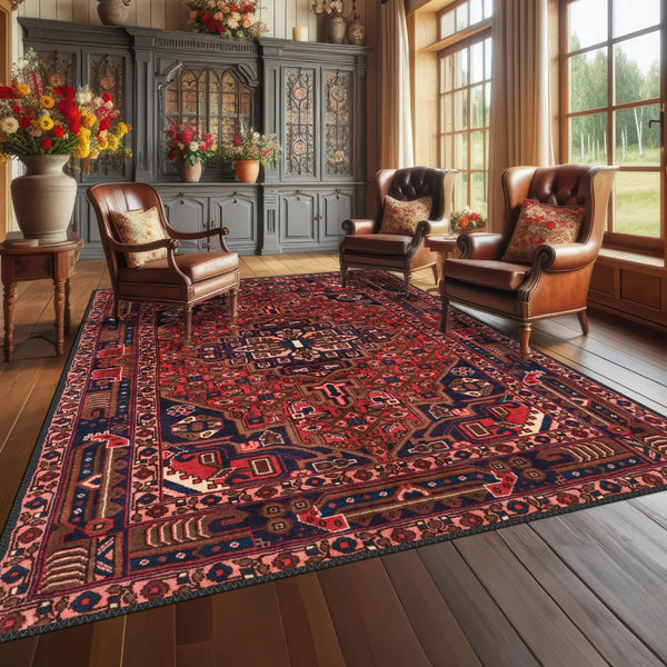 Close-up of the Persian Influence Runner’s intricate border design