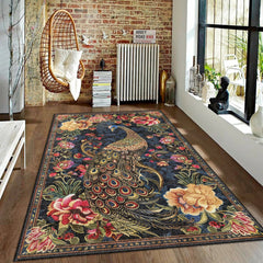 Elegant Peacock Rug