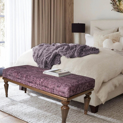 Purple Ottoman Seat