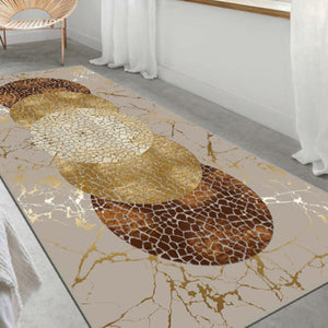Detailed view of a cozy elegant rug showcasing quality cotton and gentle tones