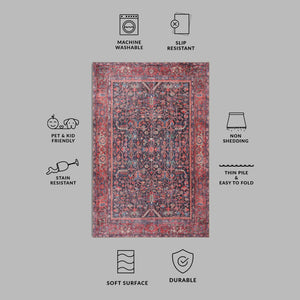 Elegant Oriental Persian Rug placed under a dining table, enriching the room's decor.