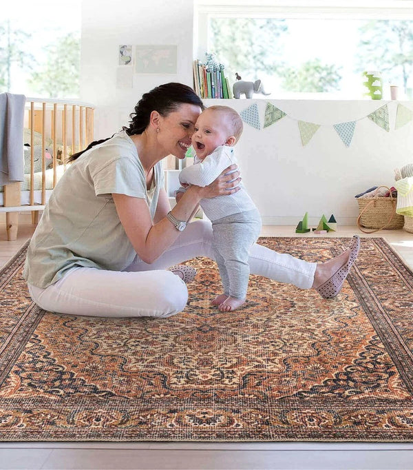 Brown Oriental Rug