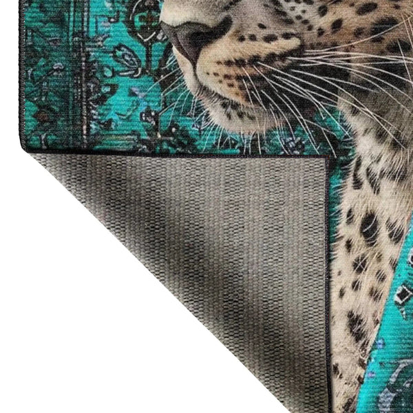 Artistic Leopard Rug