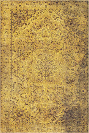 Yellow Medallion Rug