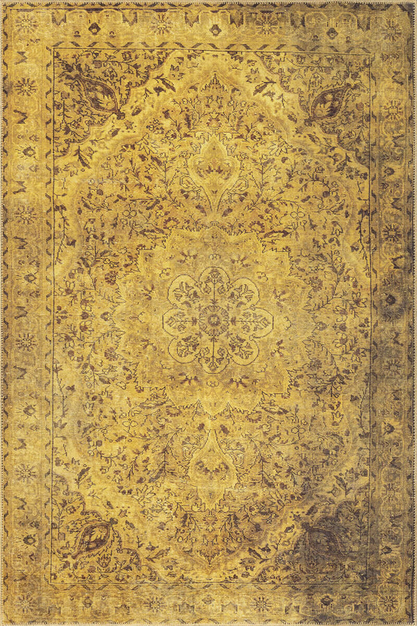 Yellow Medallion Rug