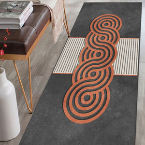 Family-friendly bold modern rug providing a stylish, durable foundation